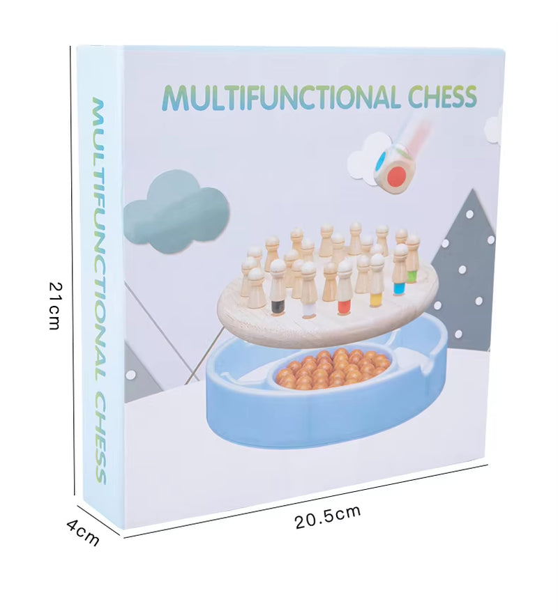 Montessori Development Brain Parent-Child Toys Early Learning Educational Memory Color Board Education Children Play Wooden Toys