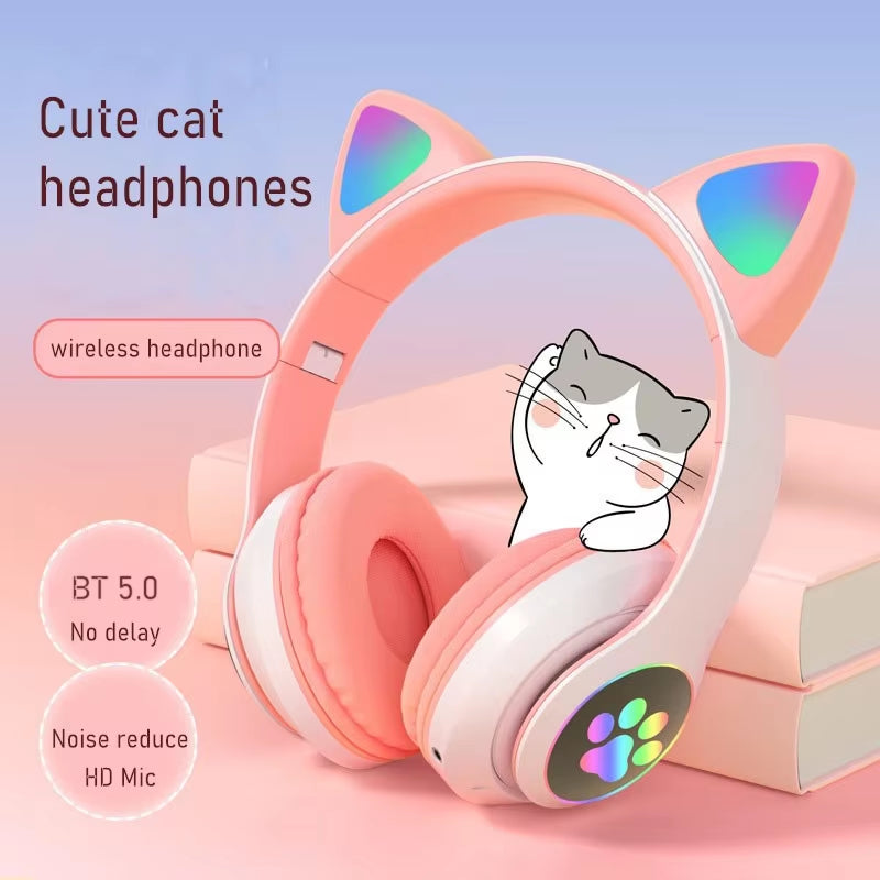 Hot Sale Kids Headphones Wireless Cute Ear Wholesale Earphones Headsets Earbuds