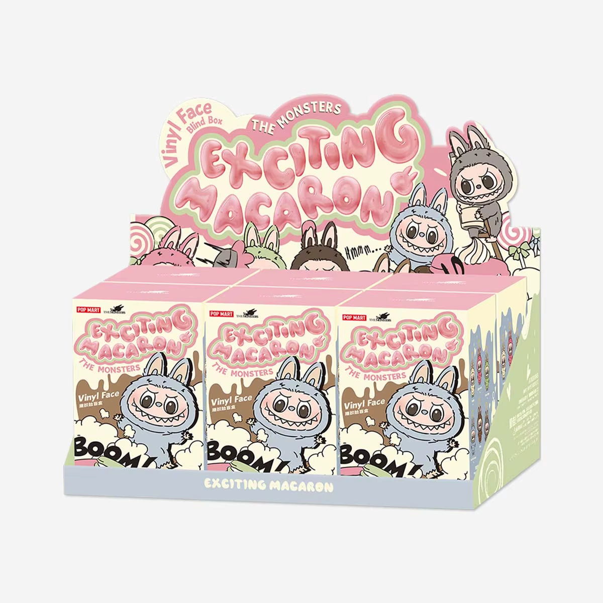 Official Genuine Labubu Popmarts the Monsters Exciting Macaron Plush Blind Box Trendy Toys Doll Figure Decoration Mystery Boxes