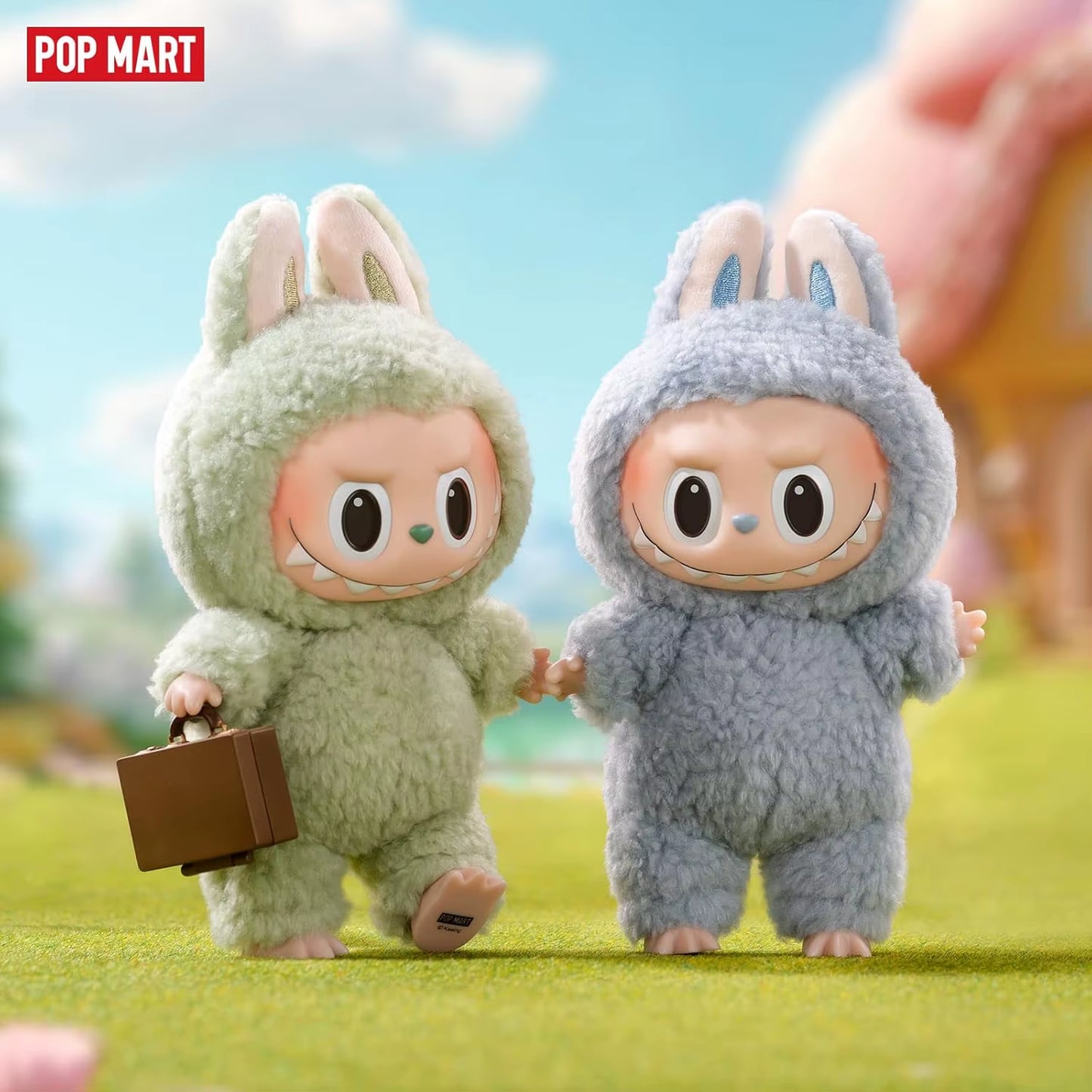 Official Genuine Labubu Popmarts the Monsters Exciting Macaron Plush Blind Box Trendy Toys Doll Figure Decoration Mystery Boxes