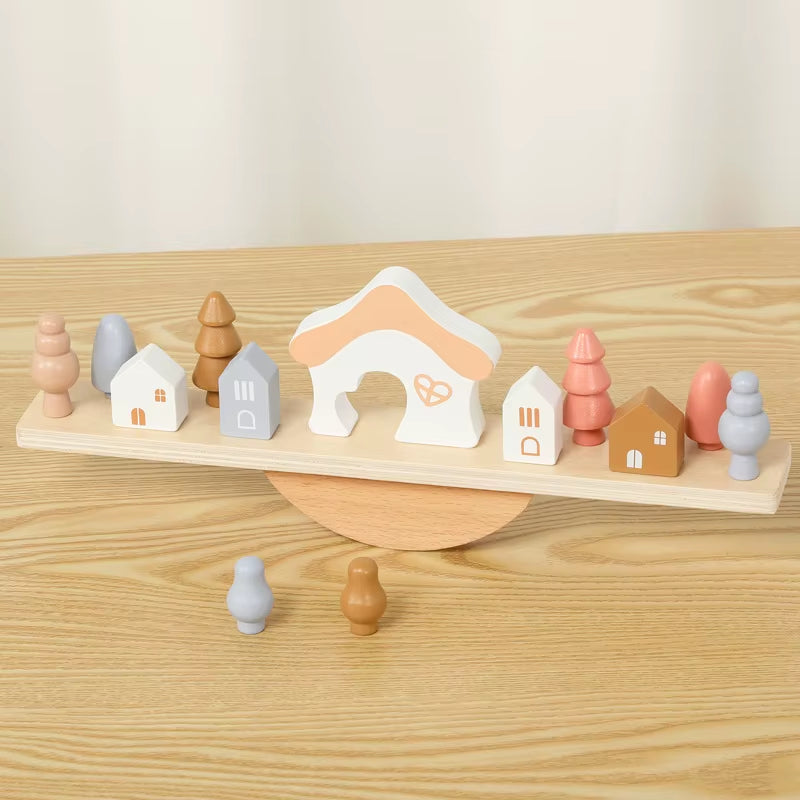 Rainbow Little Man Balanced Building Blocks Children'S Kindergarten Assembly Stacked High Toys