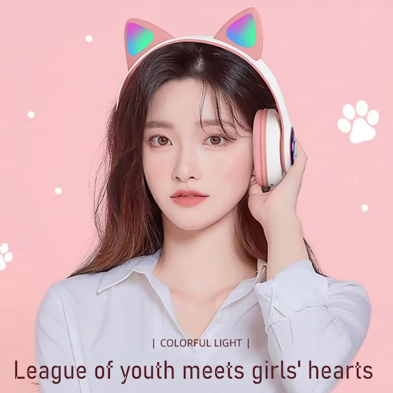 Hot Sale Kids Headphones Wireless Cute Ear Wholesale Earphones Headsets Earbuds