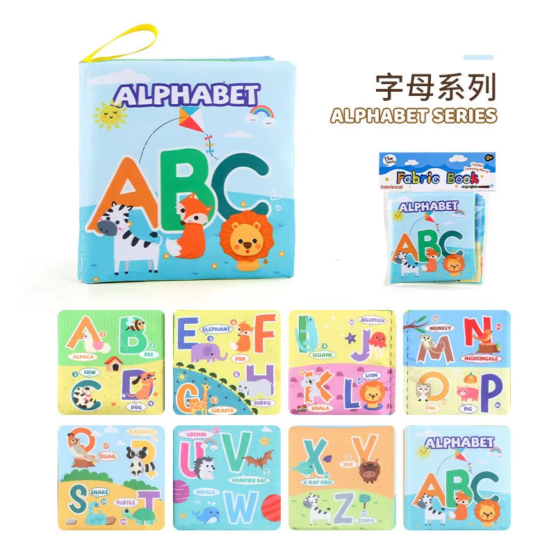 Babies Fabric Cloth Book Montessori Educational Story Book Animals Numbers Kids Children Newborn Infant Baby Kids Montessori