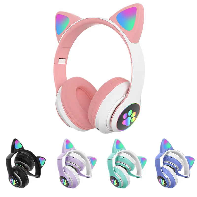 Hot Sale Kids Headphones Wireless Cute Ear Wholesale Earphones Headsets Earbuds