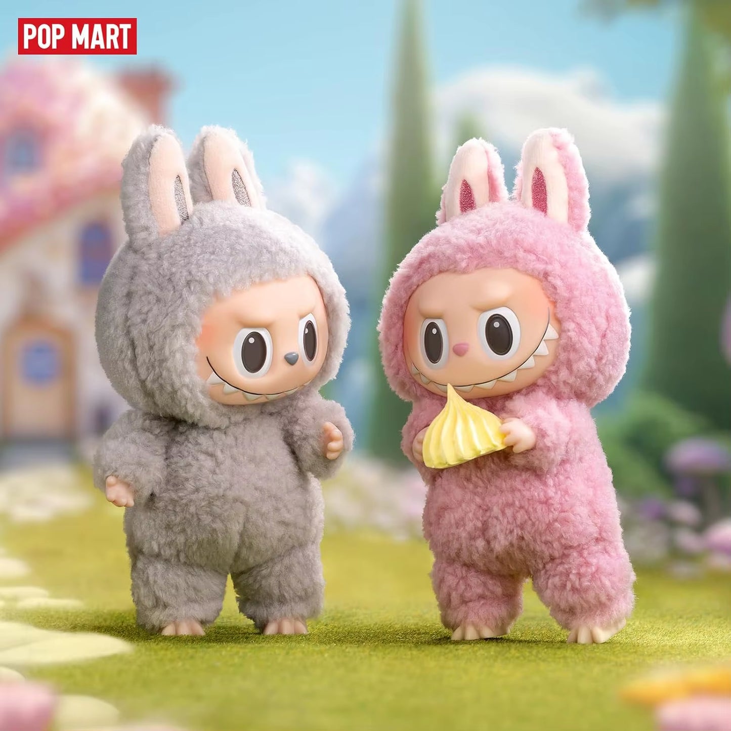 Official Genuine Labubu Popmarts the Monsters Exciting Macaron Plush Blind Box Trendy Toys Doll Figure Decoration Mystery Boxes