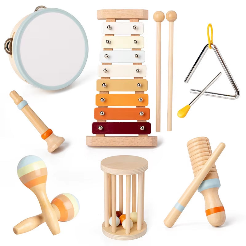 Orff Instrument Set Kindergarten Early Education Music Combination Wooden Children'S Toys