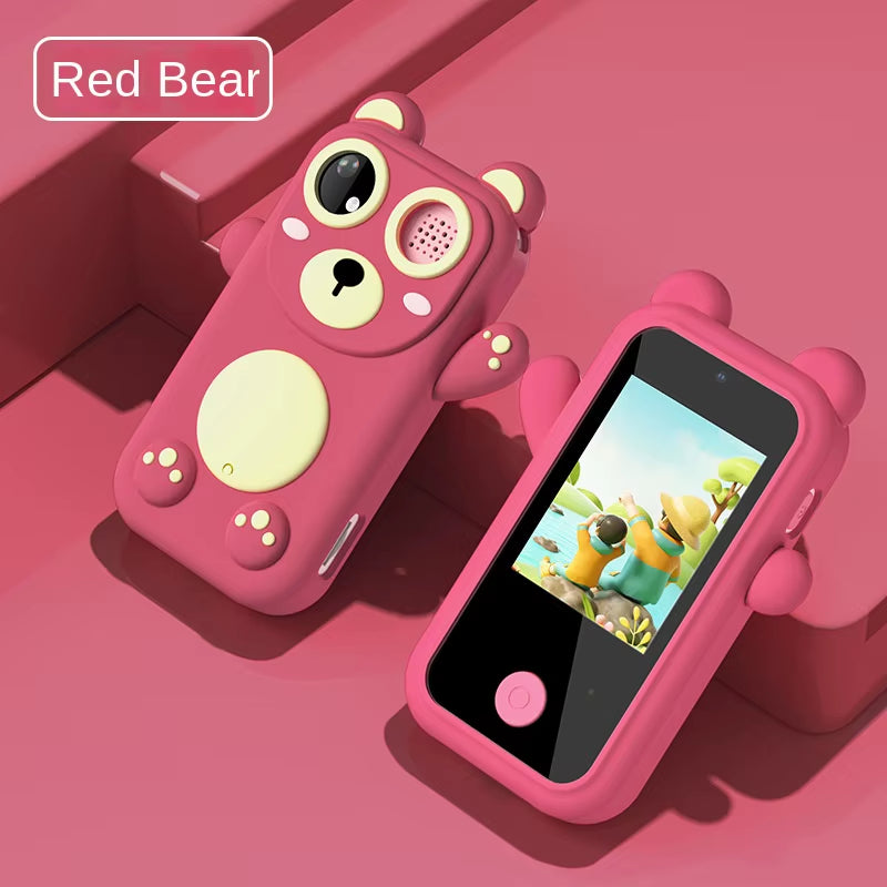 Kids Toy Smartphone Appearance with MP3 Games Daily Reminder Function with Silicone Case Touch Screen Digital Camera