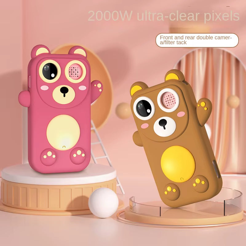 Kids Toy Smartphone Appearance with MP3 Games Daily Reminder Function with Silicone Case Touch Screen Digital Camera