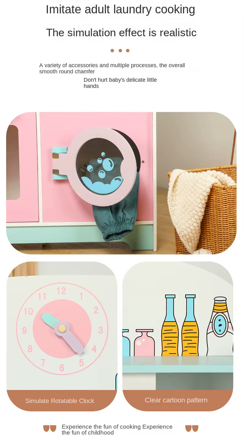 Montessori Inspired DIY Kitchen Furniture Educational Wooden Toys for Toddlers for Baby and Kids