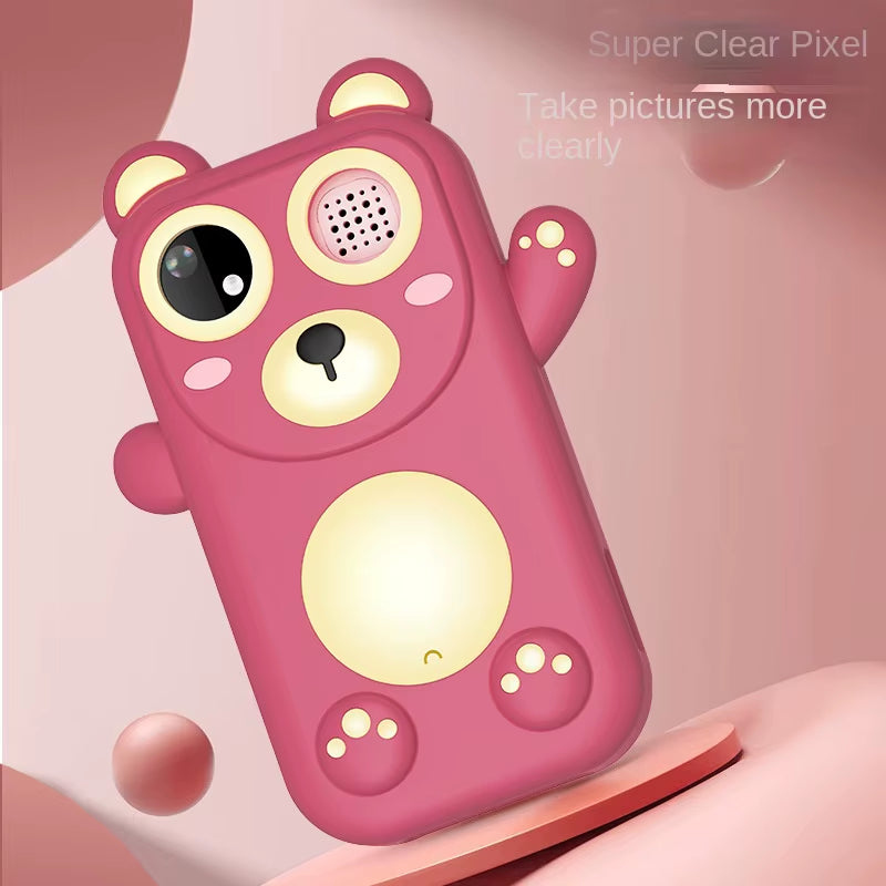 Kids Toy Smartphone Appearance with MP3 Games Daily Reminder Function with Silicone Case Touch Screen Digital Camera