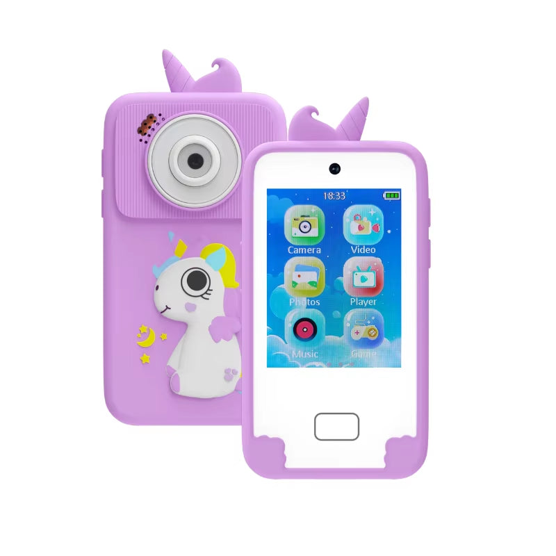 Mini Smart Phone Digital Camera for Kids New Arrival 48MP Dual Camera Touch Screen Toy for Boys Girls CMOS Imaging Sensor MP3