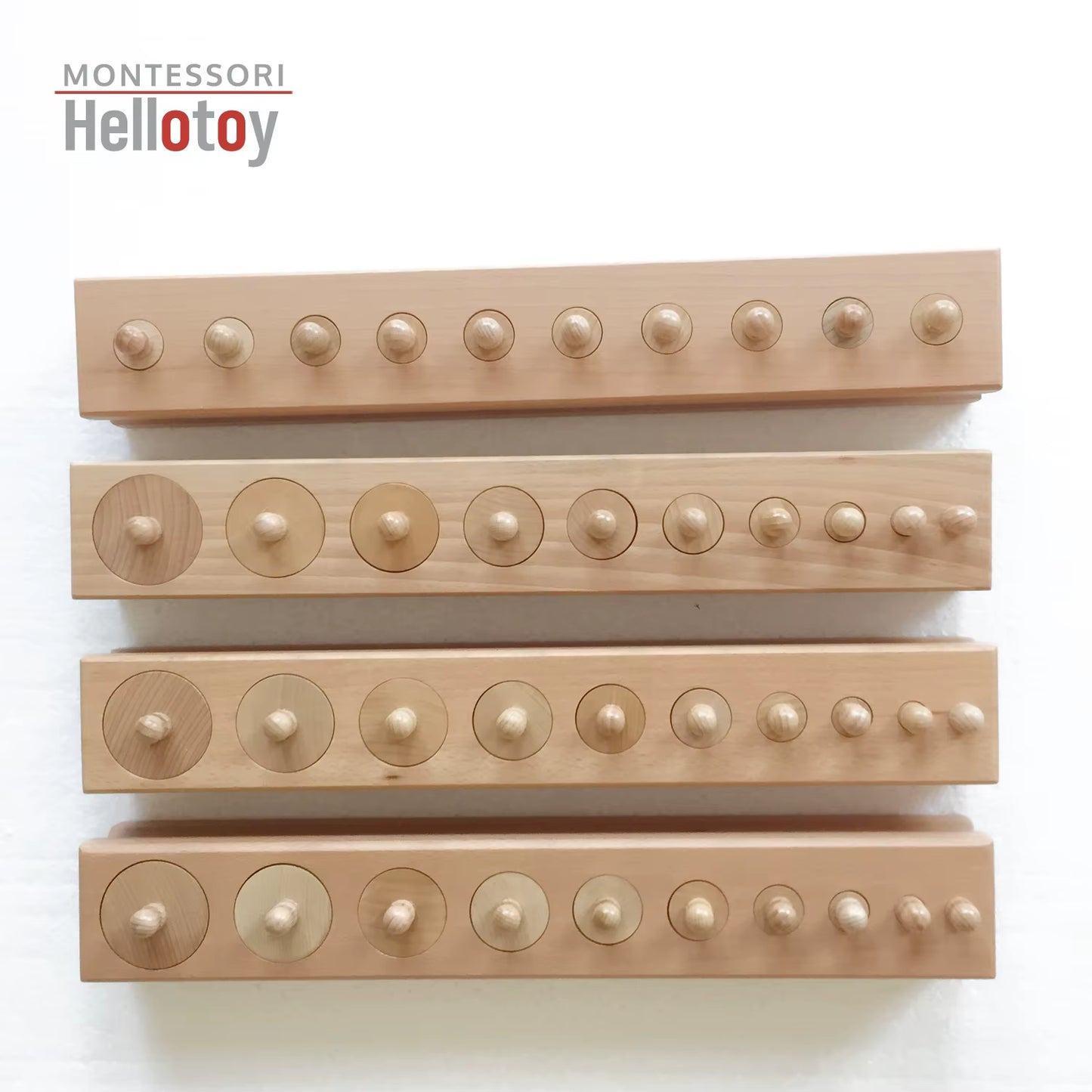 Montessori Cylinder Blocks of Sensorial Material