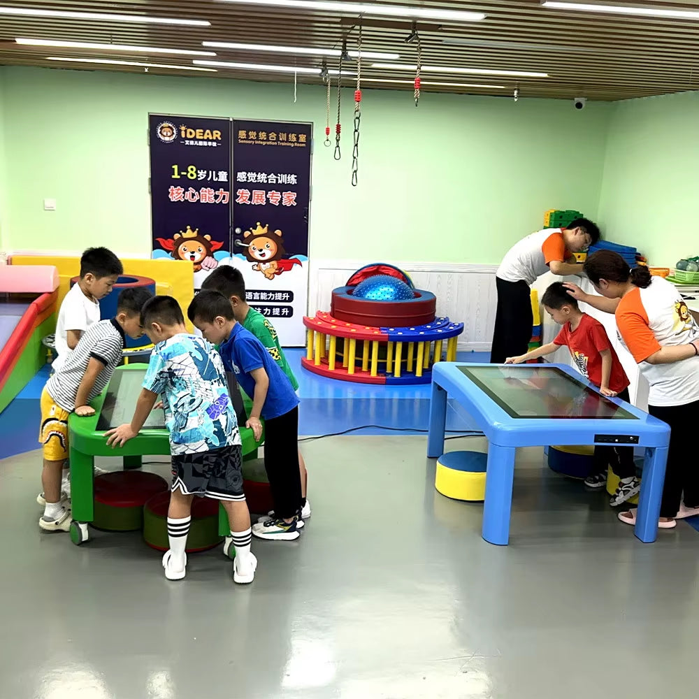 32/43 Inch Toughed Glass Full Hd Kindergarten Multi Touch Screen Table for Kids Games Smart Interactive Table with Touch Screen