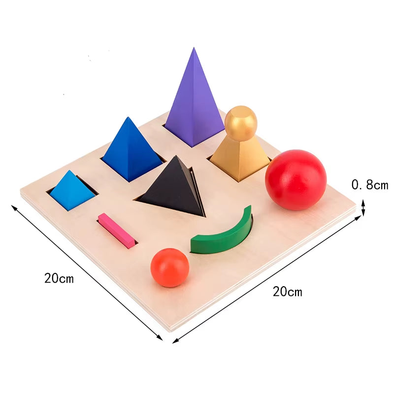 Wooden Three-Dimensional Plane Grammar Symbols Montessori Teaching Aids for Children'S Language Early Education Puzzle Toys