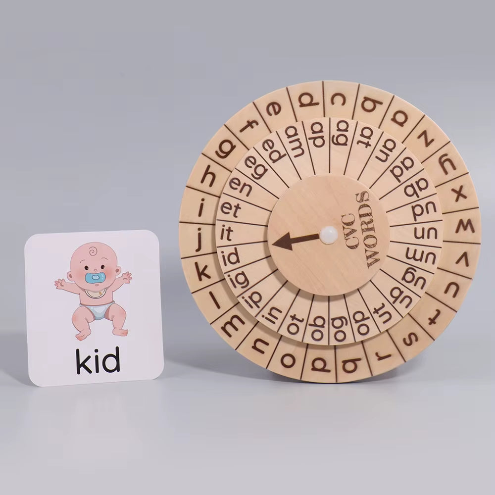 Children'S English Word Spelling Game Letter Recognition Montessori Early Education Toy