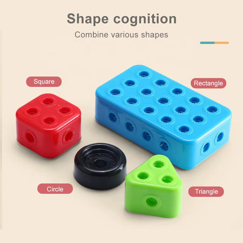 Child Screw Toys Electric Drill Tool Box Develop Creative Building Block Boys Educational Building Block Nut Assembly Toys