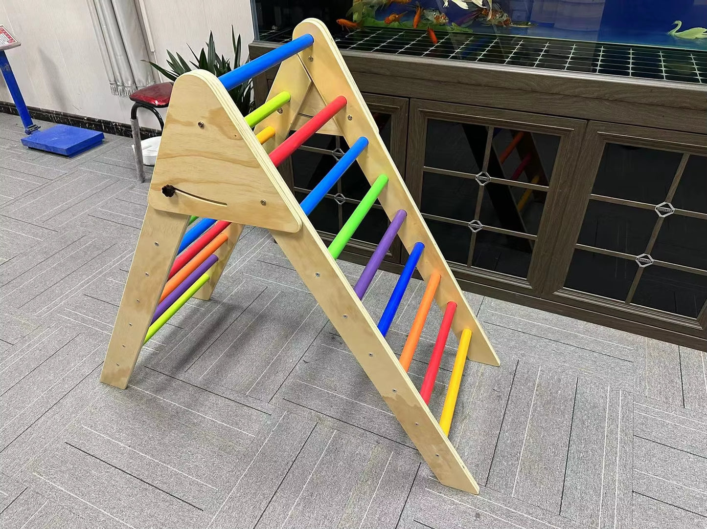 8 in 1 Wood Gym Children Kid Montessori Climbing Frame Kindergarten Indoor Toys Educational Wooden Climbing Play Set