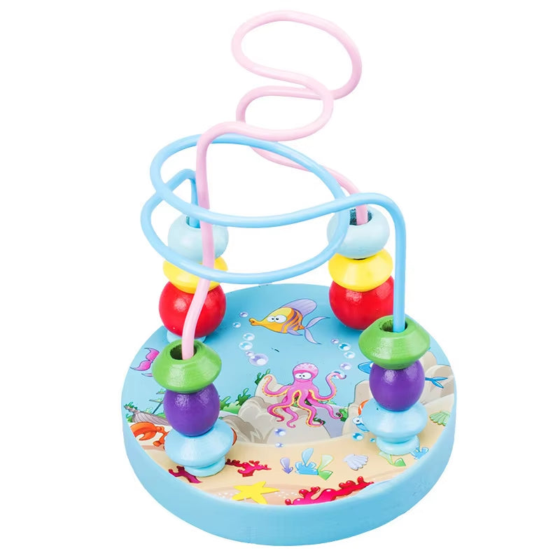 Hotsale Montessori Wooden Toys Childhood Learning Toy Children Kids Baby Colorful Wooden Blocks Enlightenment Educational Toy
