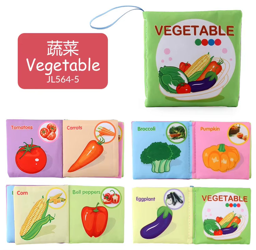 Babies Fabric Cloth Book Montessori Educational Story Book Animals Numbers Kids Children Newborn Infant Baby Kids Montessori