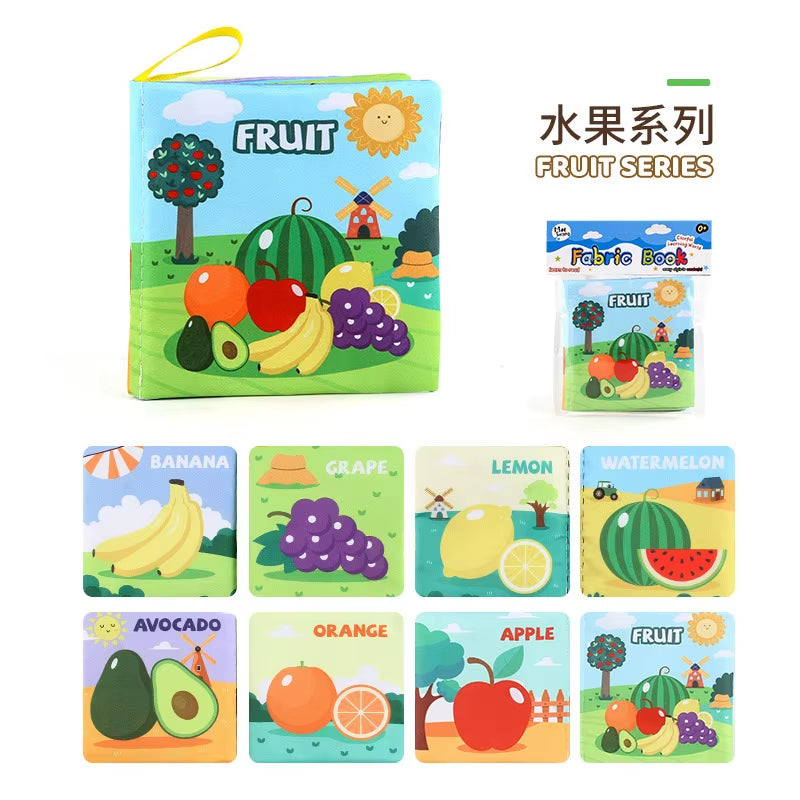 Babies Fabric Cloth Book Montessori Educational Story Book Animals Numbers Kids Children Newborn Infant Baby Kids Montessori