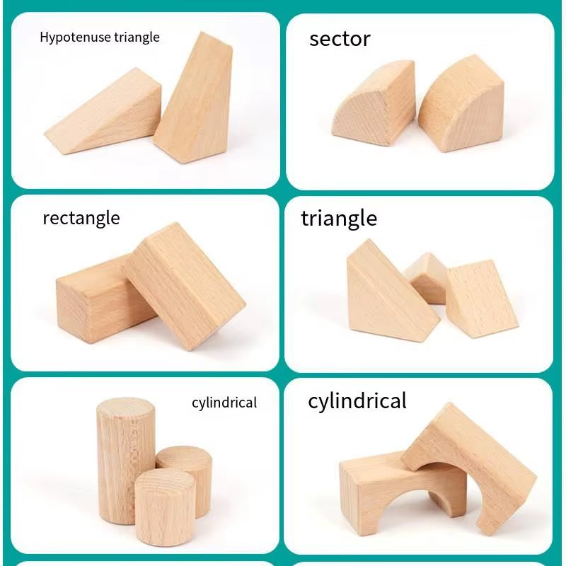 Best-Selling Multi-Functional Hand-Crafted Stacking Building Block Manufacturer Direct Sale Montessori Toys for Boys Girls