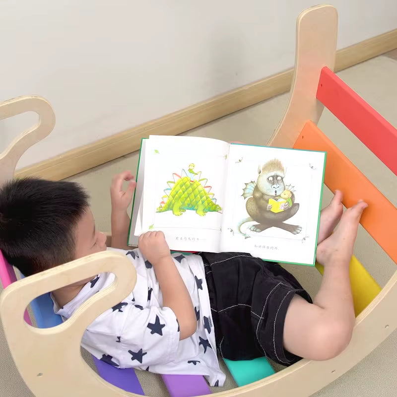 Montessori Wooden Learning Tower Foldable Toys Slide Indoor Combination Climbing Frame for Kids Toddlers