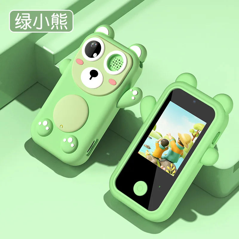 Kids Toy Smartphone Appearance with MP3 Games Daily Reminder Function with Silicone Case Touch Screen Digital Camera