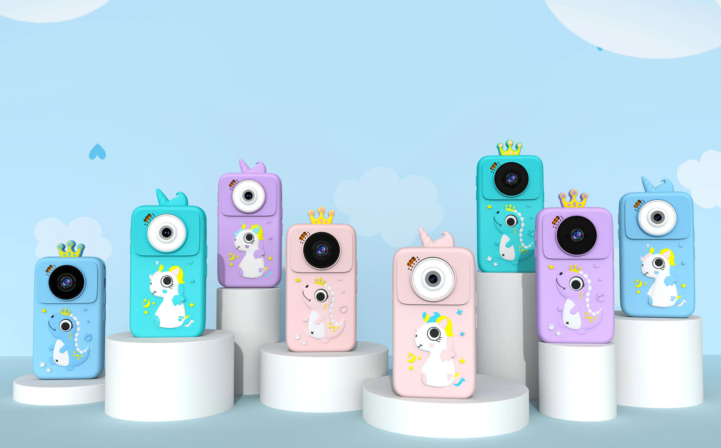 Mini Smart Phone Digital Camera for Kids New Arrival 48MP Dual Camera Touch Screen Toy for Boys Girls CMOS Imaging Sensor MP3
