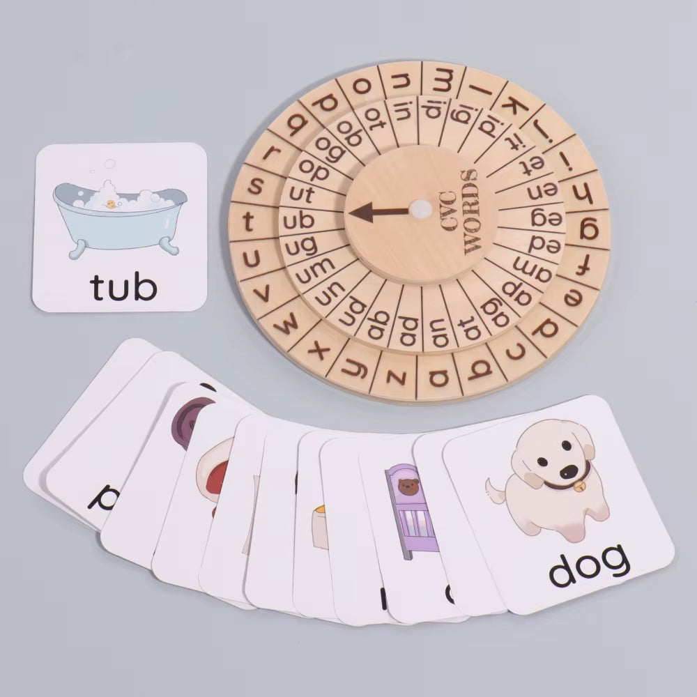 Children'S English Word Spelling Game Letter Recognition Montessori Early Education Toy