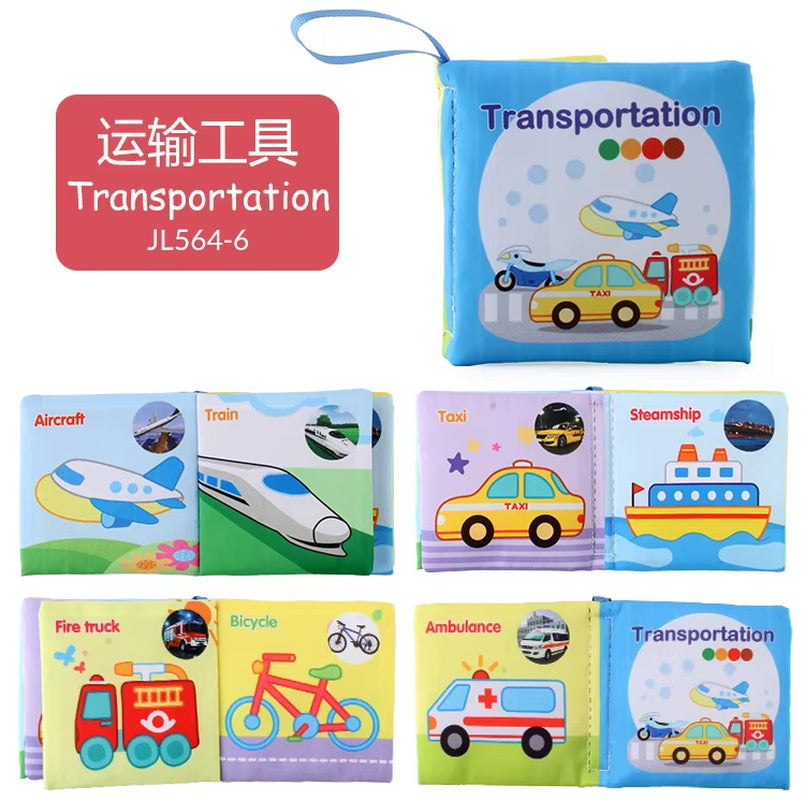 Babies Fabric Cloth Book Montessori Educational Story Book Animals Numbers Kids Children Newborn Infant Baby Kids Montessori