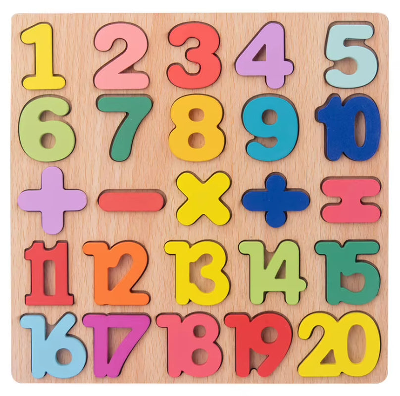 Children'S Geometric Puzzle Baby Cognitive Early Childhood Wooden Puzzle Matching Board Building Toys