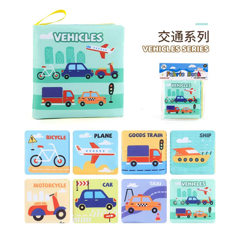 Babies Fabric Cloth Book Montessori Educational Story Book Animals Numbers Kids Children Newborn Infant Baby Kids Montessori