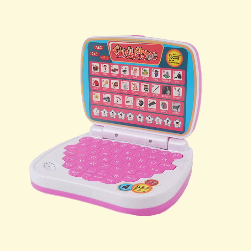 Wholesale Intelligent Learning Computer Laptop Toys for Kids Early Educational Plastic Machines with Battery Power