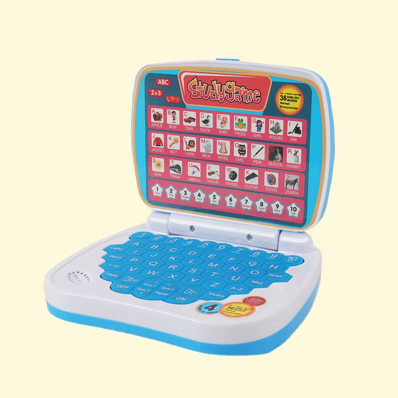 Wholesale Intelligent Learning Computer Laptop Toys for Kids Early Educational Plastic Machines with Battery Power