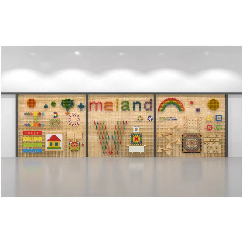 New Arrival Montessori Toys Educational Wooden Toys for Kids Interactive Wall Game for Indoor Playground