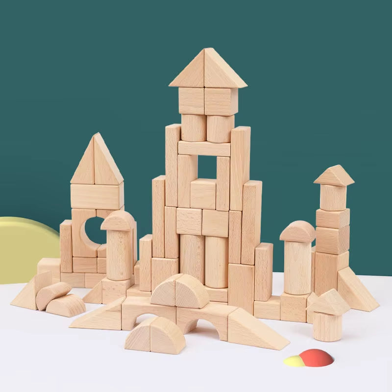 Best-Selling Multi-Functional Hand-Crafted Stacking Building Block Manufacturer Direct Sale Montessori Toys for Boys Girls