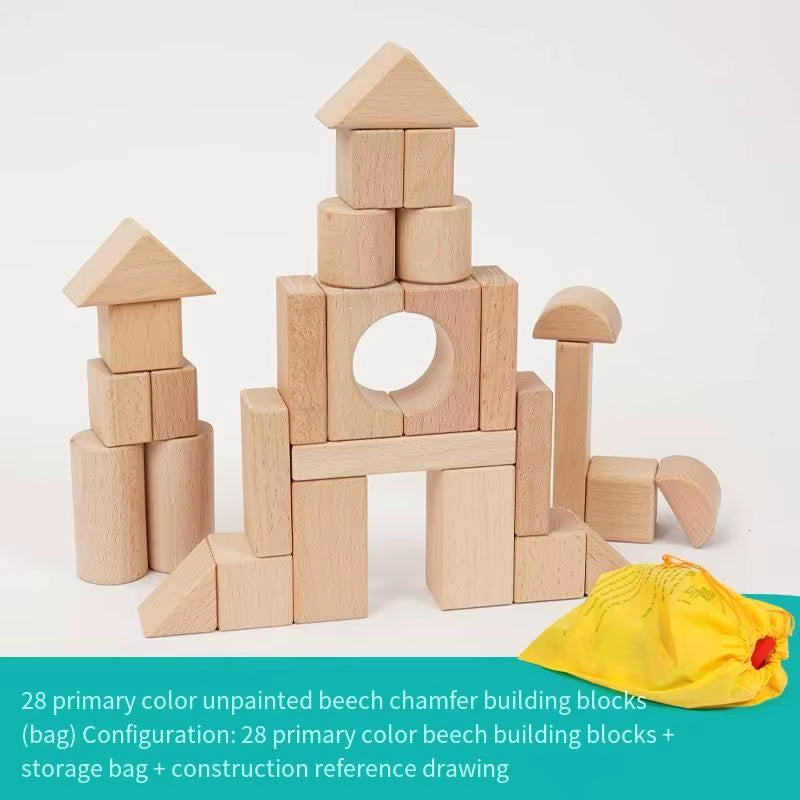 Best-Selling Multi-Functional Hand-Crafted Stacking Building Block Manufacturer Direct Sale Montessori Toys for Boys Girls
