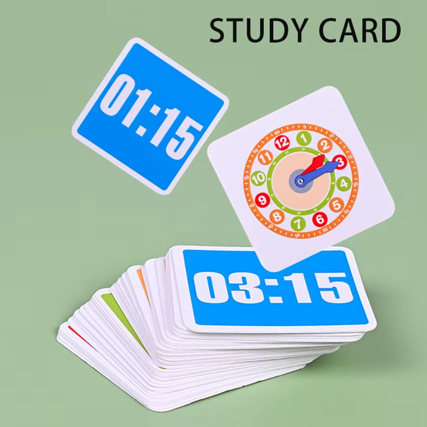 High Quality Time Learning Matching Board Digital Clock Games Montessori Early Education Math Teaching Tool Toy for Children