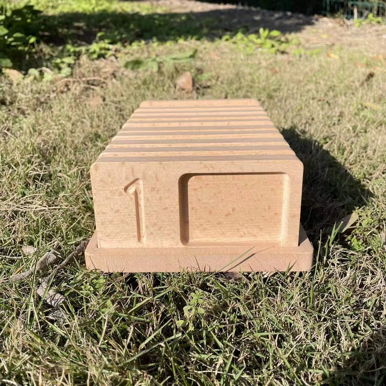 Solid Wood Ladybug Toy Montessori Teaching AIDS Digital Toys Hand-Eye Coordination Environmental Toys Digital Accessories