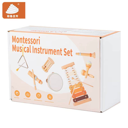 Orff Instrument Set Kindergarten Early Education Music Combination Wooden Children'S Toys