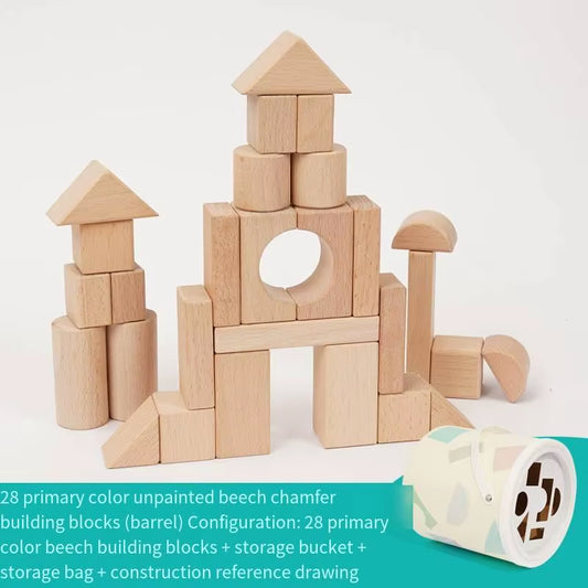 Best-Selling Multi-Functional Hand-Crafted Stacking Building Block Manufacturer Direct Sale Montessori Toys for Boys Girls