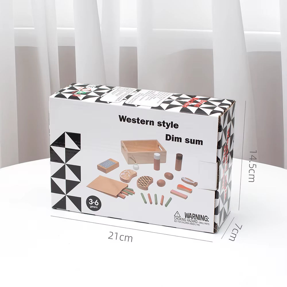 Children'S Kitchen Toy Set Wooden Simulation Small Kitchen Cooking Toy Birthday Gift Classic Wooden Play Kitchen Montessori