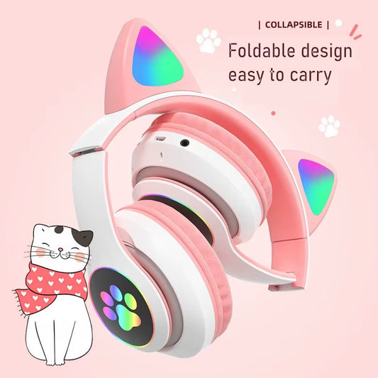 Hot Sale Kids Headphones Wireless Cute Ear Wholesale Earphones Headsets Earbuds