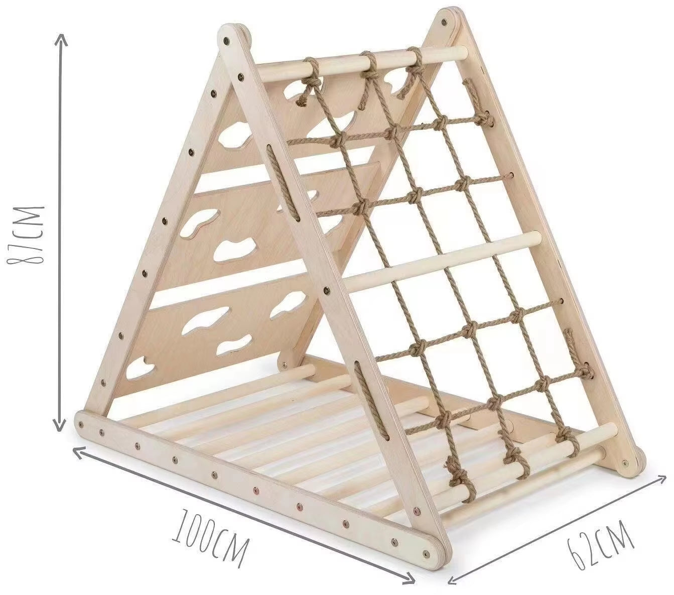 8 in 1 Wood Gym Children Kid Montessori Climbing Frame Kindergarten Indoor Toys Educational Wooden Climbing Play Set