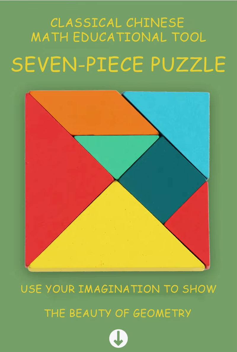 Wooden Math Learning Setgeometry and Arithmetic Educational Toy Montessori-Inspired Early Learning Puzzle Develops Math Skills