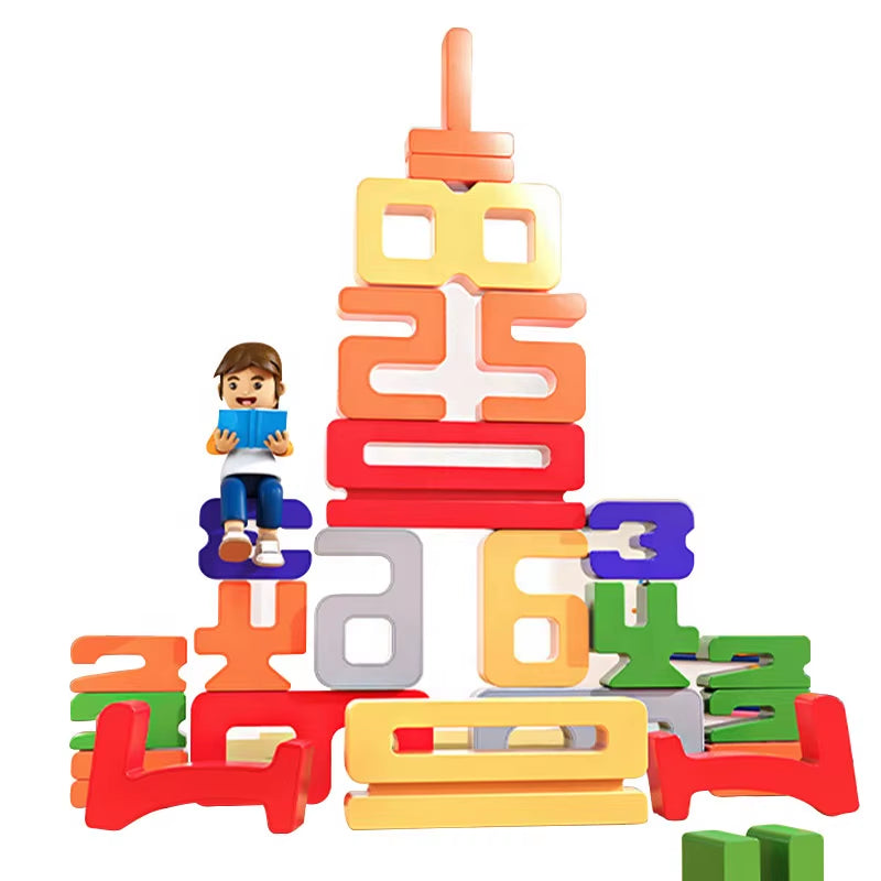 Hot Selling Baby Digital Building Blocks Montessori Early Education Educational Infants Logical Thinking Memory Training Games