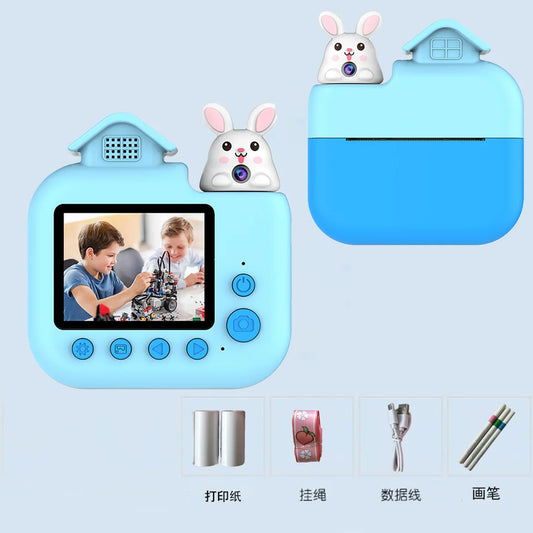 Kids Camera Instant Print Camera Toy Cameras Camcorder Toys Kids Selfie Toddler Child Minicam