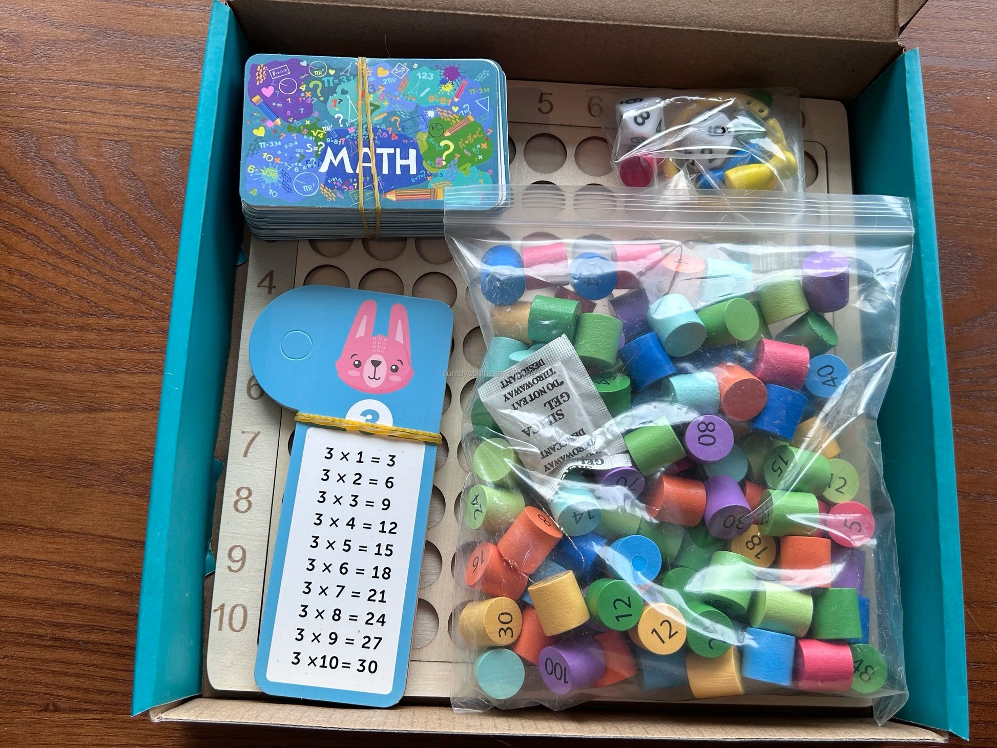 Montessori Math Educational Wooden Learning Puzzles Games Baby Number Counting Sticks Teaching Aids Toys for Children Boys Girls