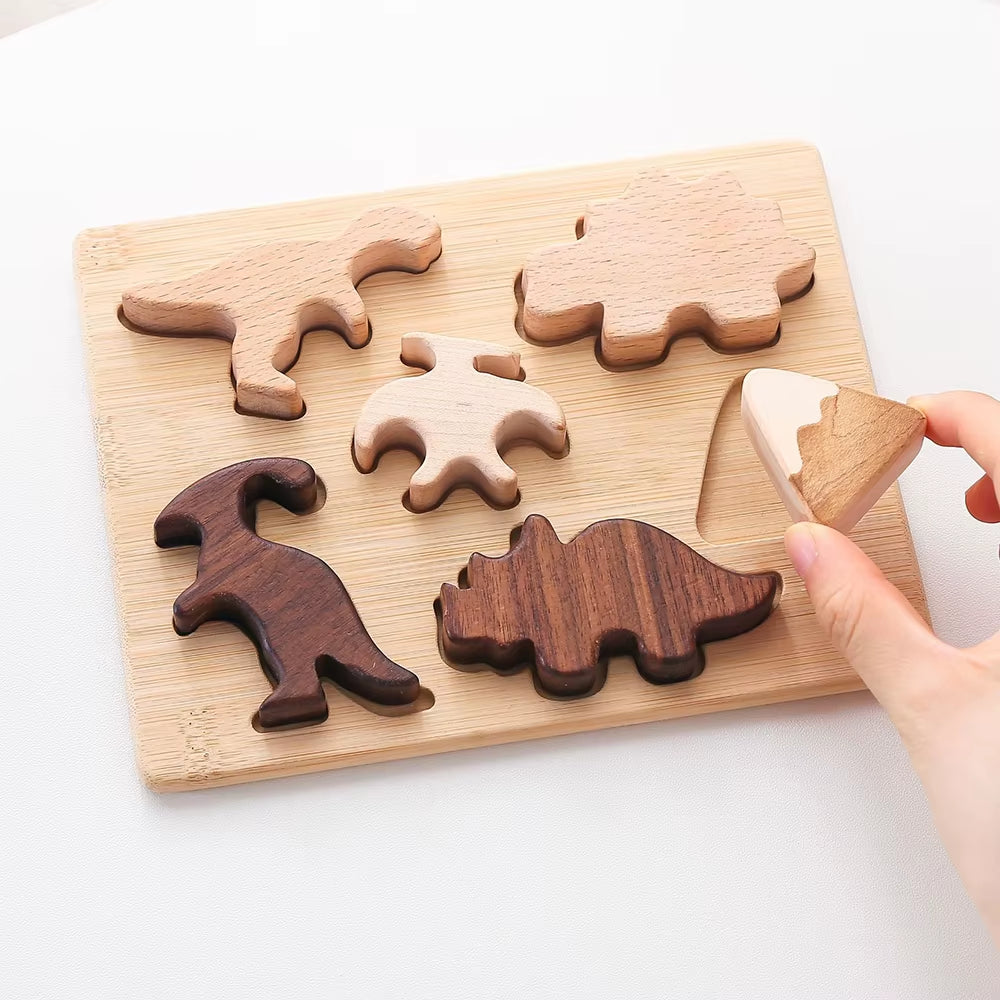 Wooden Star and Moon Puzzle, Montessori Educational Toy, Early Learning Shape Matching Game for Kids, Develops Hand-On Skills