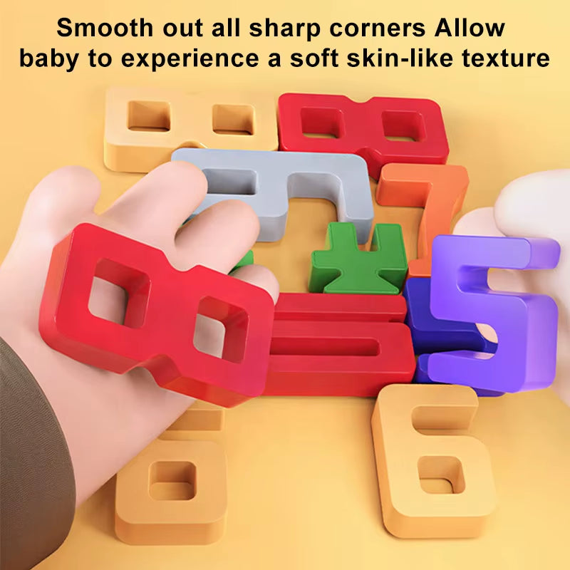 Hot Selling Baby Digital Building Blocks Montessori Early Education Educational Infants Logical Thinking Memory Training Games